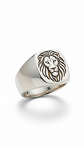 Sterling silver signet ring with custom engraving