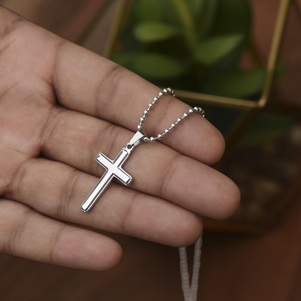 Wear Your Faith — Handcrafted Cross Necklace on Ball Chain