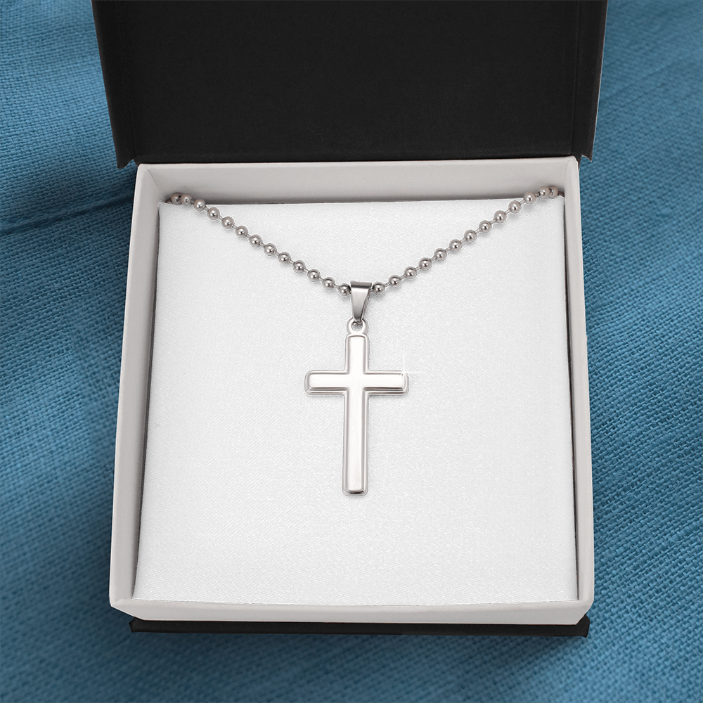 Wear Your Faith — Handcrafted Cross Necklace on Ball Chain