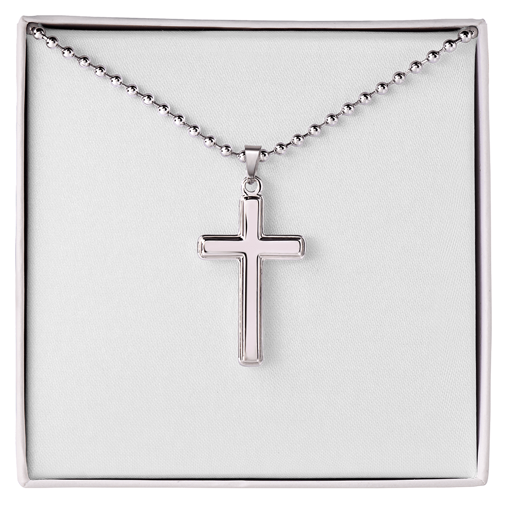 Wear Your Faith — Handcrafted Cross Necklace on Ball Chain