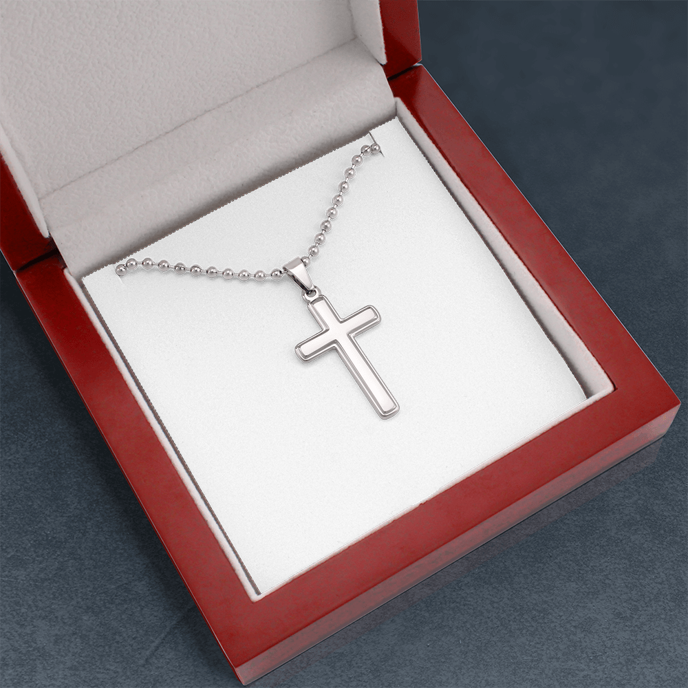Wear Your Faith — Handcrafted Cross Necklace on Ball Chain