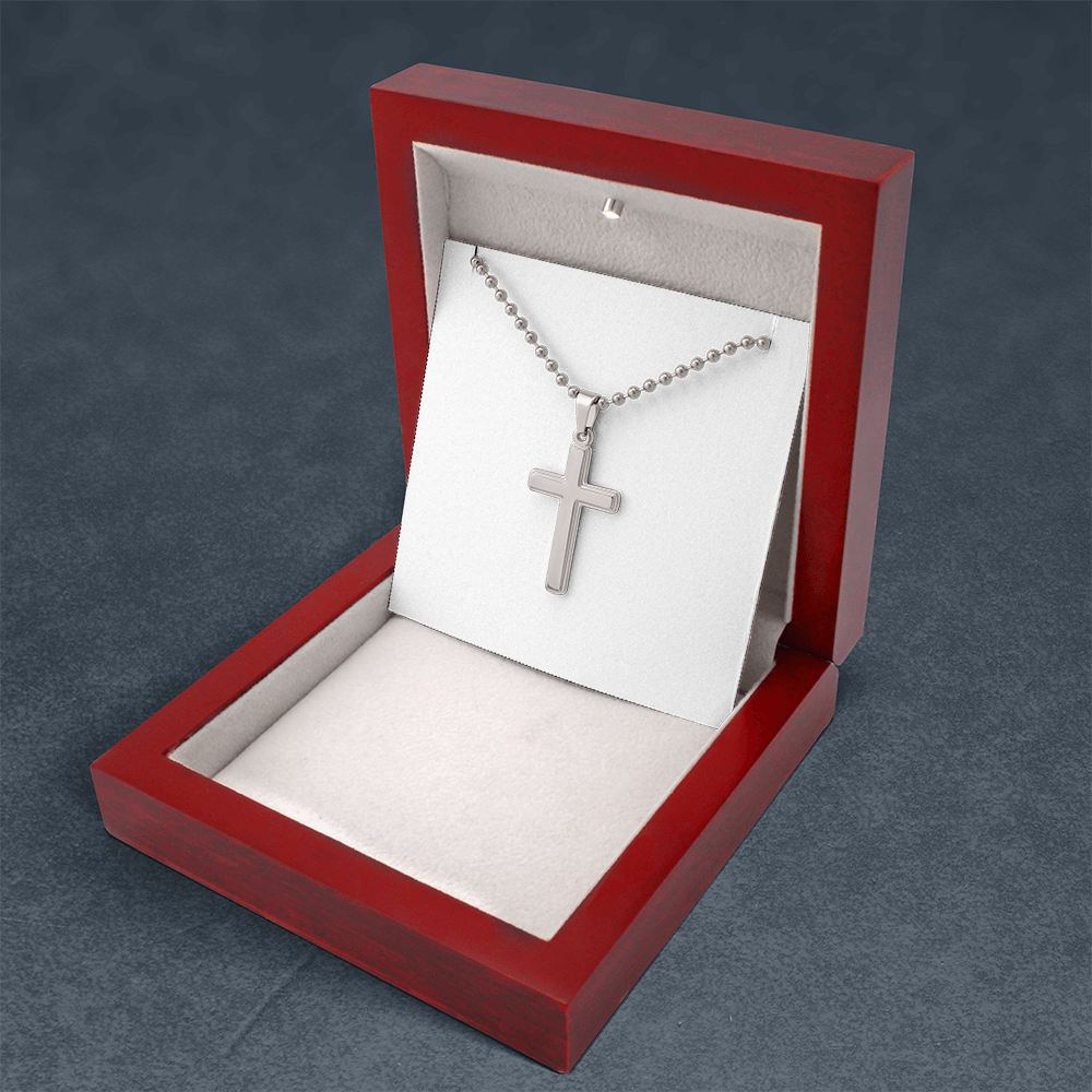 Wear Your Faith — Handcrafted Cross Necklace on Ball Chain