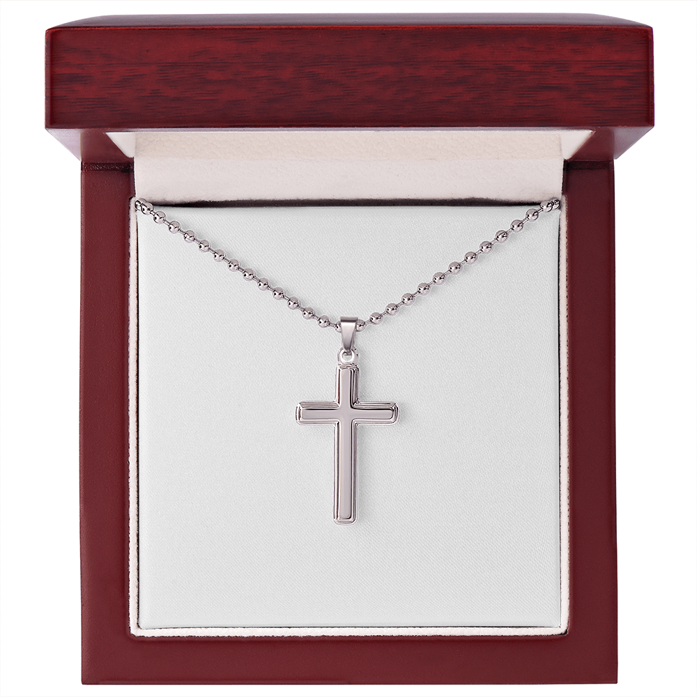 Wear Your Faith — Handcrafted Cross Necklace on Ball Chain