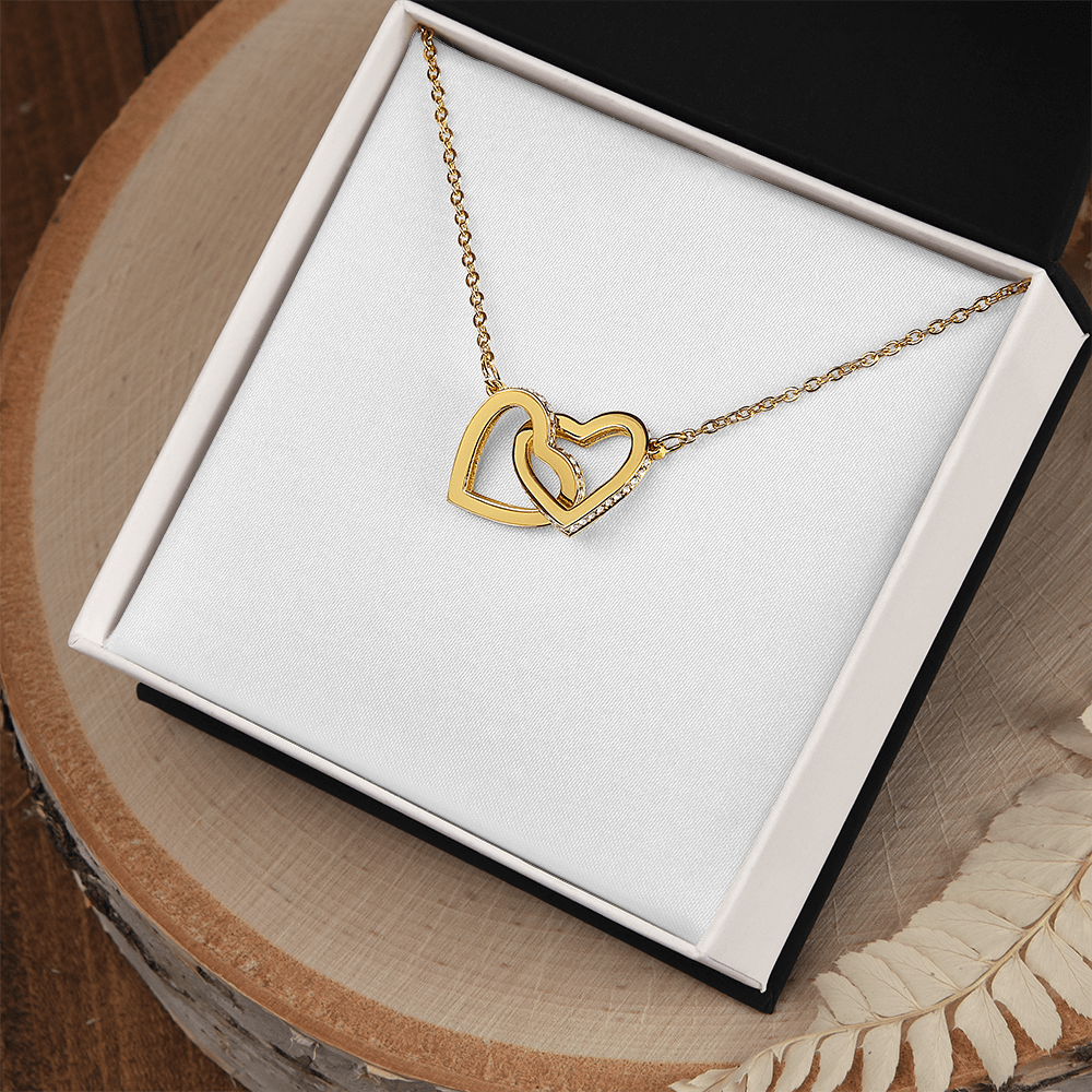 Two Hearts, One Love — Interlocking Heart Necklace Gift for Her