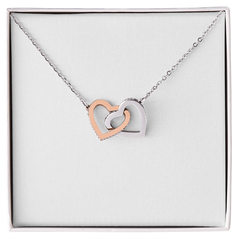 Two Hearts, One Love — Interlocking Heart Necklace Gift for Her