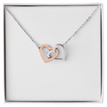 Two Hearts, One Love — Interlocking Heart Necklace Gift for Her