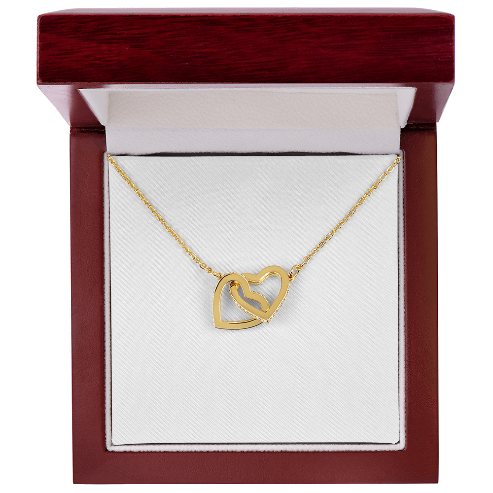 Two Hearts, One Love — Interlocking Heart Necklace Gift for Her
