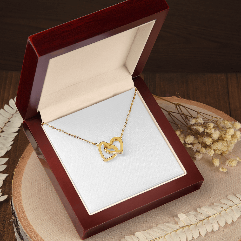 Two Hearts, One Love — Interlocking Heart Necklace Gift for Her