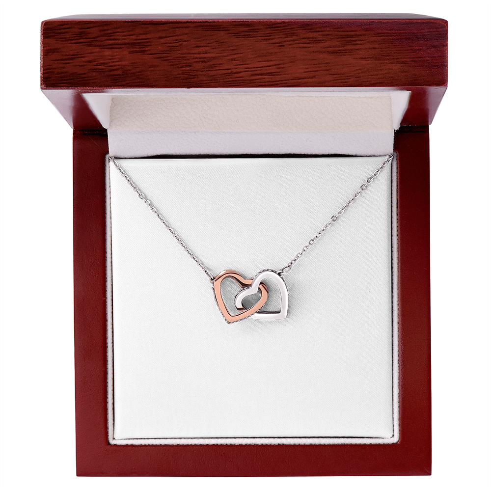 Two Hearts, One Love — Interlocking Heart Necklace Gift for Her