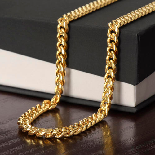 Bold & Timeless — Cuban Link Chain Necklace for Him