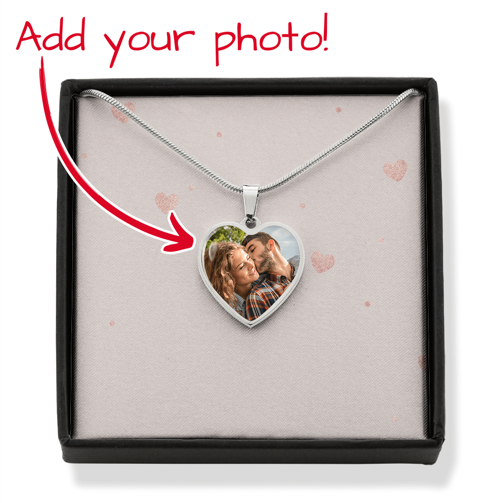 Your Photo, My Heart — Custom Picture Necklace Gift for Her