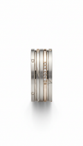Pale platinum stacking ring set